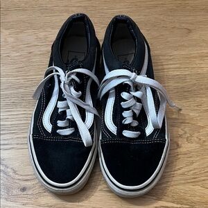 Vans Black and White Low-Top Sneakers